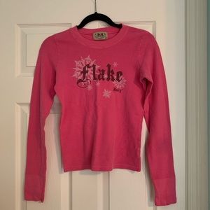 🤠 Juicy couture waffle knit long sleeve pink top